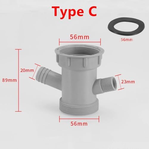 Universal Kitchen Sink Drain Pipe Adapter Replacement, Drain Hose Connector - Image 2