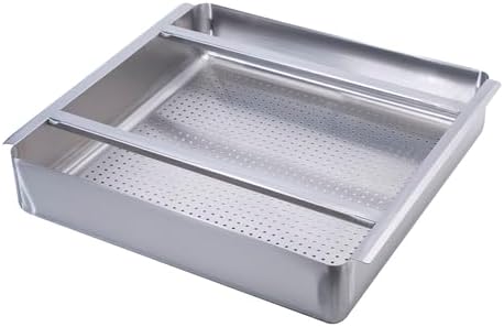 FSE 373-KR-30-150 Dish Table Sink Strainer, 18-Gauge Stainless Steel, by FoodServiceEssentials