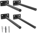 LEOPO 4-Pack 8 inch Floating Shelf Brackets, Hidden Shelf Bracket by FinestHomeDecor