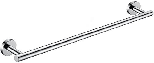 Nolimas Polished Chrome Bath Towel Bar Single Bars Towel Rack Rod Classic Wall by Giveyourbathroomanewlook