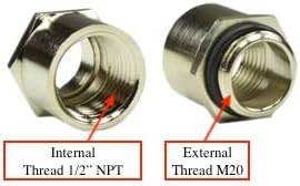 M20 to 1/2" NPT Thread Adapters - Image 3