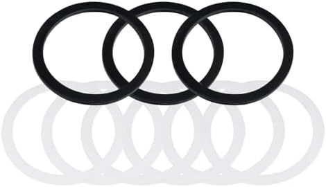 Kitchen Sink Gasket, 3-1/2" Drain Rubber & Paper Sealing Ring by Sepaitek