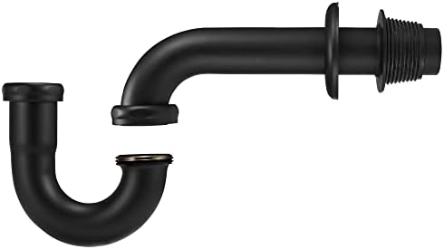 18 Gauge Solid Brass P-Trap 1 1/4” OD, Heavy Duty Brass Tubular J Bend Pipe - Image 4