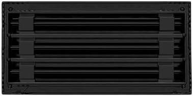 BUILDMART - 14x6 Modern AC Vent Cover - Decorative Black Aluminum Air Vent - - Image 2