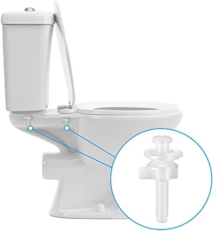 Canomo Toilet Seat Replacement Part Includes Plastic Toilet Seat Hinge Bolt - Image 5