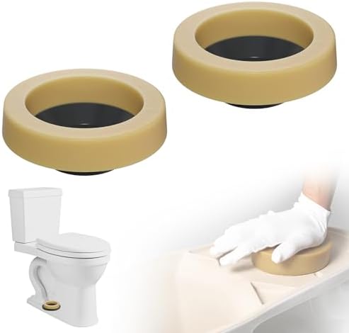 2 PCS Universal Extra-Thick Toilet Wax Ring, Heavy-Duty Wax Ring by iFealClear