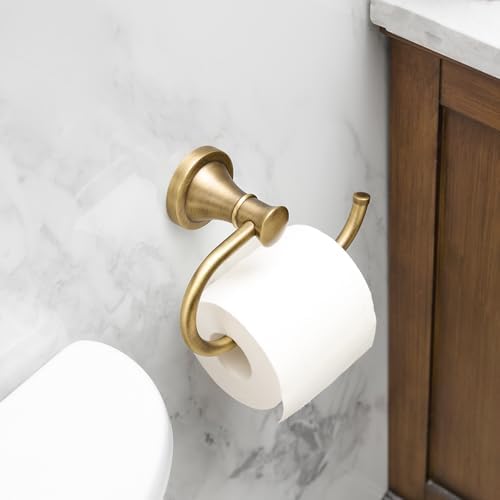 BESy Toilet Paper Holder Wall Mounted Bathroom Tissue Holder Antique Brass - Image 2