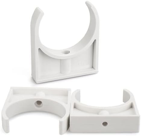 U-Shaped PVC Pipe Clamps Hanger White 63mm/2.48" by hirtuotter