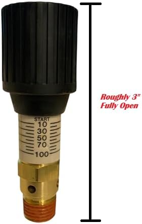 American Made Brass Pressure Relief 0-100 PSI Adjustable Range Valve | fits - Image 4
