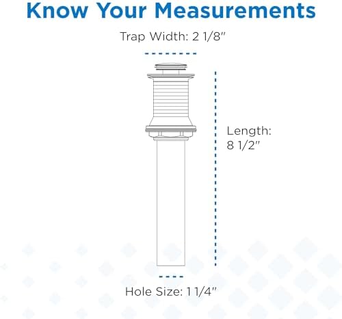 Gerber 1-1/4 in. Touch-Down Bathroom Sink Drain Without Overflow - Image 5