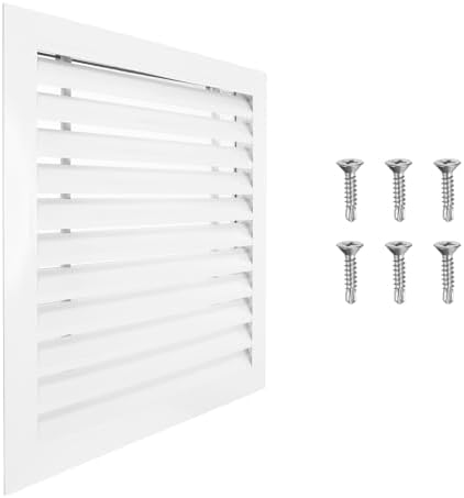 PATIKIL 20 x 20 Inch Gable Vent, 18 x 18 Inch Duct Opening Size by PATIKIL