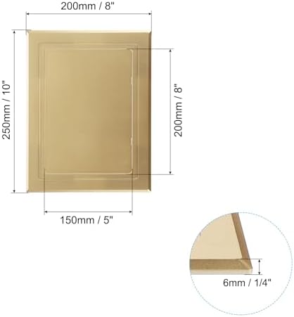 PATIKIL 8x6 inch Self-Adhesive Access Panel, ABS Plumbing Access Doors Easy - Image 2