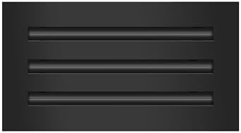BUILDMART - 12x6 Modern AC Vent Cover - Decorative Black Air Vent - Standard by TexasBuildmart
