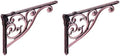 Khtumeware Ornate Decorative Shelf Brackets, 12 inch Big Wall Mounted Shelving by khtumeware