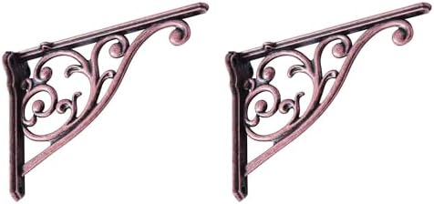 Khtumeware Ornate Decorative Shelf Brackets, 12 inch Big Wall Mounted Shelving by khtumeware