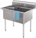 KoolMore 42 in. 18-Gauge 2-Compartment Commercial Sink by KoolMore