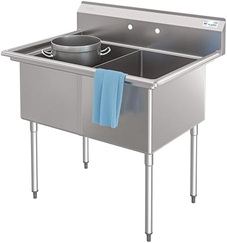 KoolMore 42 in. 18-Gauge 2-Compartment Commercial Sink by KoolMore