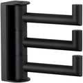 Angle Simple Swivel Towel Hook 3 Arms, Robe Coat Wall Hook, Matte Black by AngleSimple