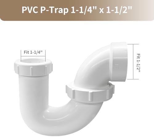 LESSO P Trap PVC 1-1/4 x 1-1/2 Inch - Image 2