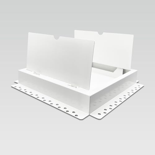 10x10 Inch Steel Recessed Flush Wall Vent Cover - Image 4