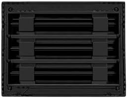 BUILDMART - 8x6 Modern AC Vent Cover - Decorative Black Aluminum Air Vent - - Image 2