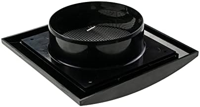 Repa Market ABS Plastic Black 4 Inch Dryer Vent Cover Outside, 4 Inch Exhaust - Image 6