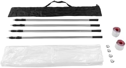 Denash Adjustable Extendable Dust Barrier Pole Kit Telescoping Rod - Image 6