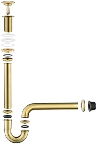 Bathroom Sink Stopper Bottle Trap, U-Shape 1-1/4 inch Slip Inlet Drain Complete - Image 6