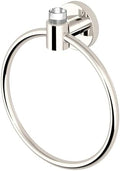 Gatco 5722 Clarion Towel Ring, Polished Nickel, Wall-Mounted Bathroom Hand by Gatco