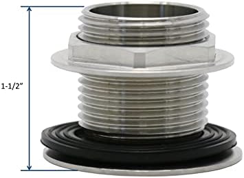 LEYSO Stainless Steel 1" NPS Thread Bar Sink 1-1/2” Drain - Image 3