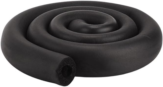 Pipe Insulation Foam Tube 1-1/2"ID*3/8" Foam Tubing Black Pipe Cover Heat - Image 2