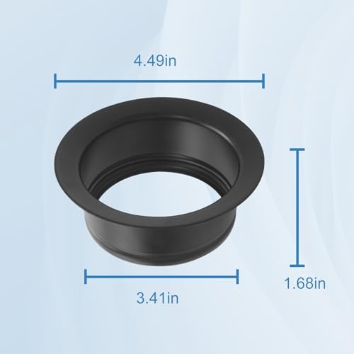 Black Garbage Disposal Sink Flange - Image 2
