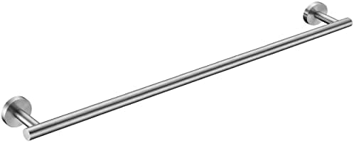 Brushed Nickel Bath Towel Bar Single Bars Towel Rack Rod Classic Wall Mounted by Giveyourbathroomanewlook