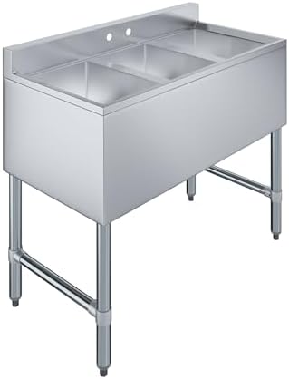 AmGood One Compartment Stainless Steel Under bar Sink by AmGood