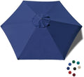EliteShade USA 7.5FT Replacement Covers 6 Ribs Market Patio Umbrella Canopy by EliteShade