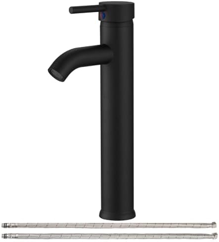 Bathroom Faucet Vessel Sink Faucet Brass, Matte Black by Greenspring