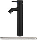 Bathroom Faucet Vessel Sink Faucet Brass, Matte Black by Greenspring
