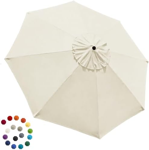 EliteShade USA 9FT Patio Umbrella Replacement Covers 8 Ribs Market Umbrella by EliteShade