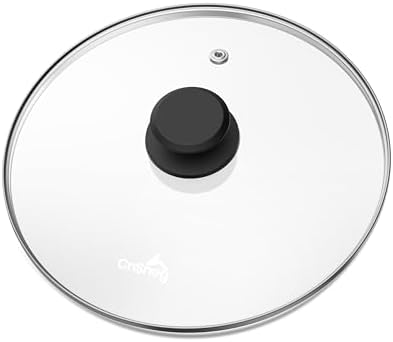 Tempered Glass Lids for Pots and Pans, Cast Iron Skillet Lid 10.5 Inch by CnSneg