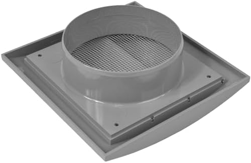 Repa Market ABS Plastic Gray 4 Inch Dryer Vent Cover Outside, 4 Inch Exhaust - Image 6