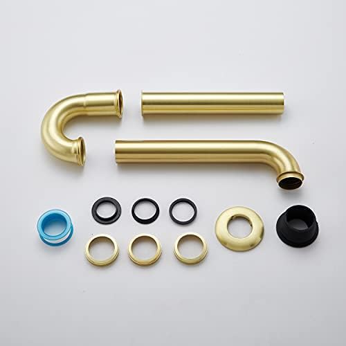 Bathroom Basin Sink U Shape Trap, Brass Core Adjustable Height 1-1/4 Bottle - Image 7