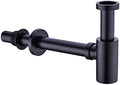 Bottle P Trap 1-1/4 Bathroom Brass Sink Drain Stopper, Lavatory Adjustable by Miraga