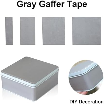 BOMEI PACK Grey Gaffer Tape, Matte Non-Reflective, 1inch x 30yds No Residue - Image 6