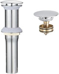 BWE Chrome Bathroom Sink Pop-Up Drain Stopper, No Overflow by BWE