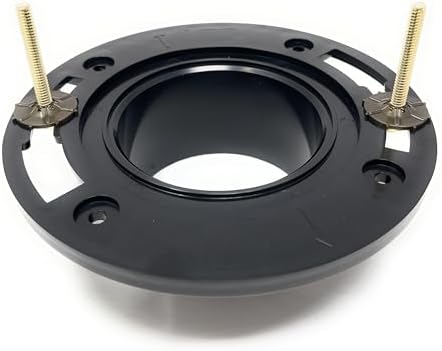 Toilet Flange with Wax Ring for Toilets Replacement Kit Includes Bolts PVC - Image 3