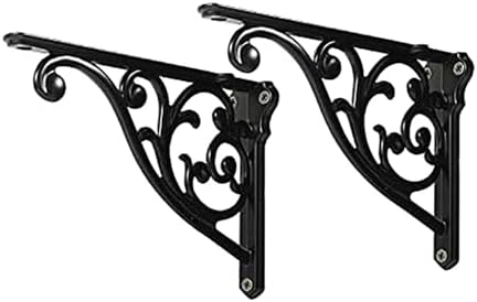 Shelf Brackets 6 Inch 2 Pack Heavy Duty Black Wall Bracket Victorian Kitchen by khtumeware