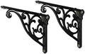 Shelf Brackets 6 Inch 2 Pack Heavy Duty Black Wall Bracket Victorian Kitchen by khtumeware