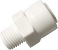 Malida Push to Connect 1/4 Male Connector 3/8 Ro Tube Fitting, 10 Pack | Food by MALIDA