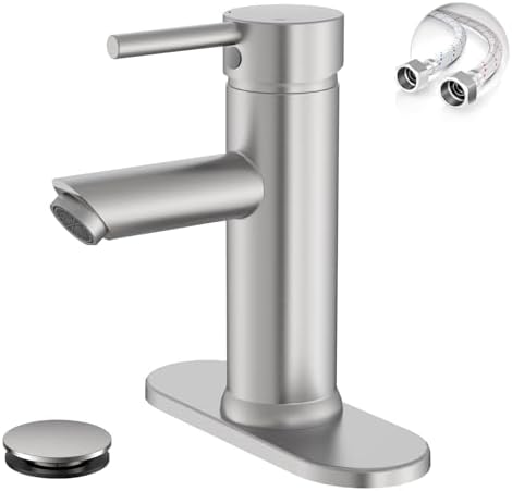 Bathroom Faucet for 1 or 3 Holes, Brushed Nickel by Greenspring