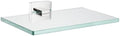 JQK Bathroom Glass Shelf Chrome, Tempered Glass Shower Storage 8 by 5 inches by Homeimprovement